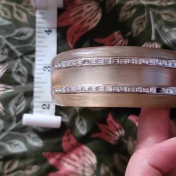 Alexis Bittar Lucite Crystal Hinge Bangle Bracelet - Picture 5 of 10